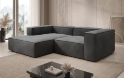 Designer Ecksofa Lesley Mini in Samt
