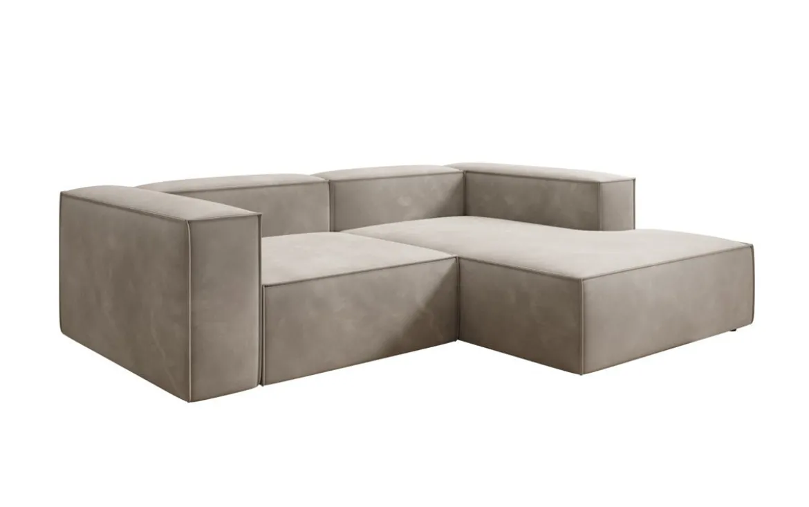 Designer Ecksofa Lesley Mini in Samt
