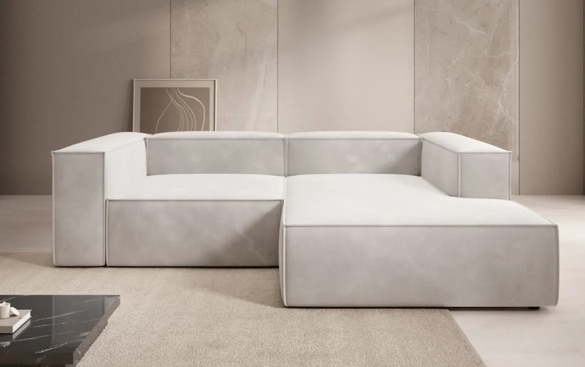 Designer Ecksofa Lesley Mini in Samt