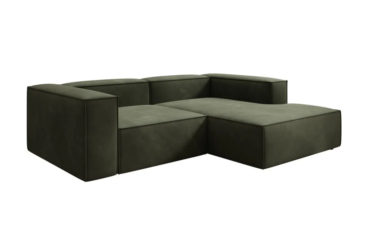Designer Ecksofa Lesley Mini in Samt
