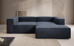 Designer Ecksofa Lesley Mini in Samt