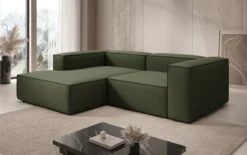 Designer Ecksofa Lesley Mini in Stoff