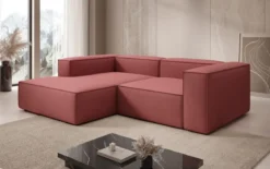 Designer Ecksofa Lesley Mini in Stoff