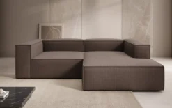 Designer Ecksofa Lesley Mini in Bouclé