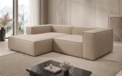 Designer Ecksofa Lesley Mini in Bouclé