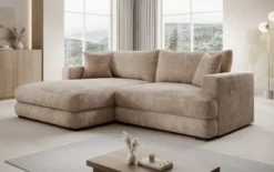 Designer Ecksofa Lima in Cord