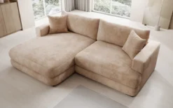 Designer Ecksofa Lima in Cord