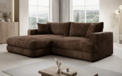 Designer Ecksofa Lima in Cord