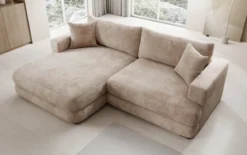 Designer Ecksofa Lima in Cord