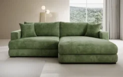 Designer Ecksofa Lima in Cord
