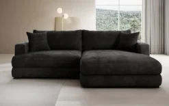 Designer Ecksofa Lima in Cord