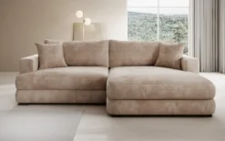 Designer Ecksofa Lima in Cord