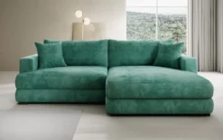 Designer Ecksofa Lima in Cord