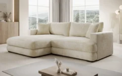 Designer Ecksofa Lima in Cord