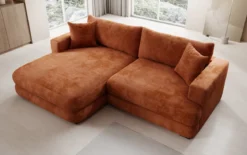 Designer Ecksofa Lima in Cord