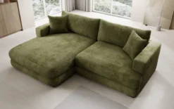 Designer Ecksofa Lima in Cord