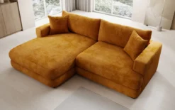 Designer Ecksofa Lima in Cord