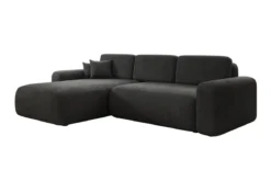 Designer Ecksofa Lola mit Schlaf- und Klappfunktion in Cord
