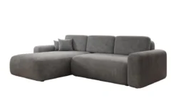 Designer Ecksofa Lola mit Schlaf- und Klappfunktion in Cord