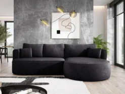 Designer Ecksofa Lucca in Bouclé