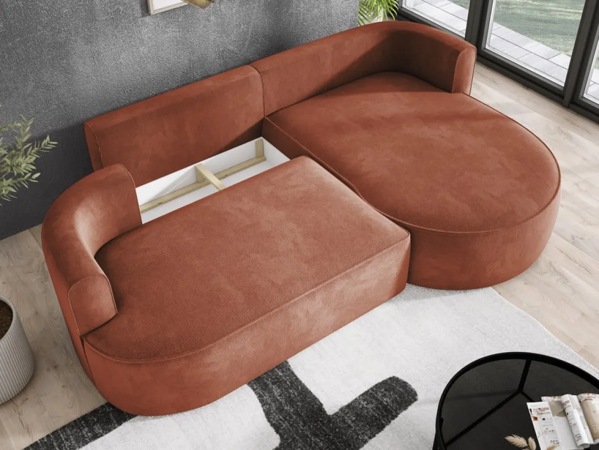 Designer Ecksofa Lucca in Bouclé