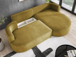 Designer Ecksofa Lucca in Bouclé