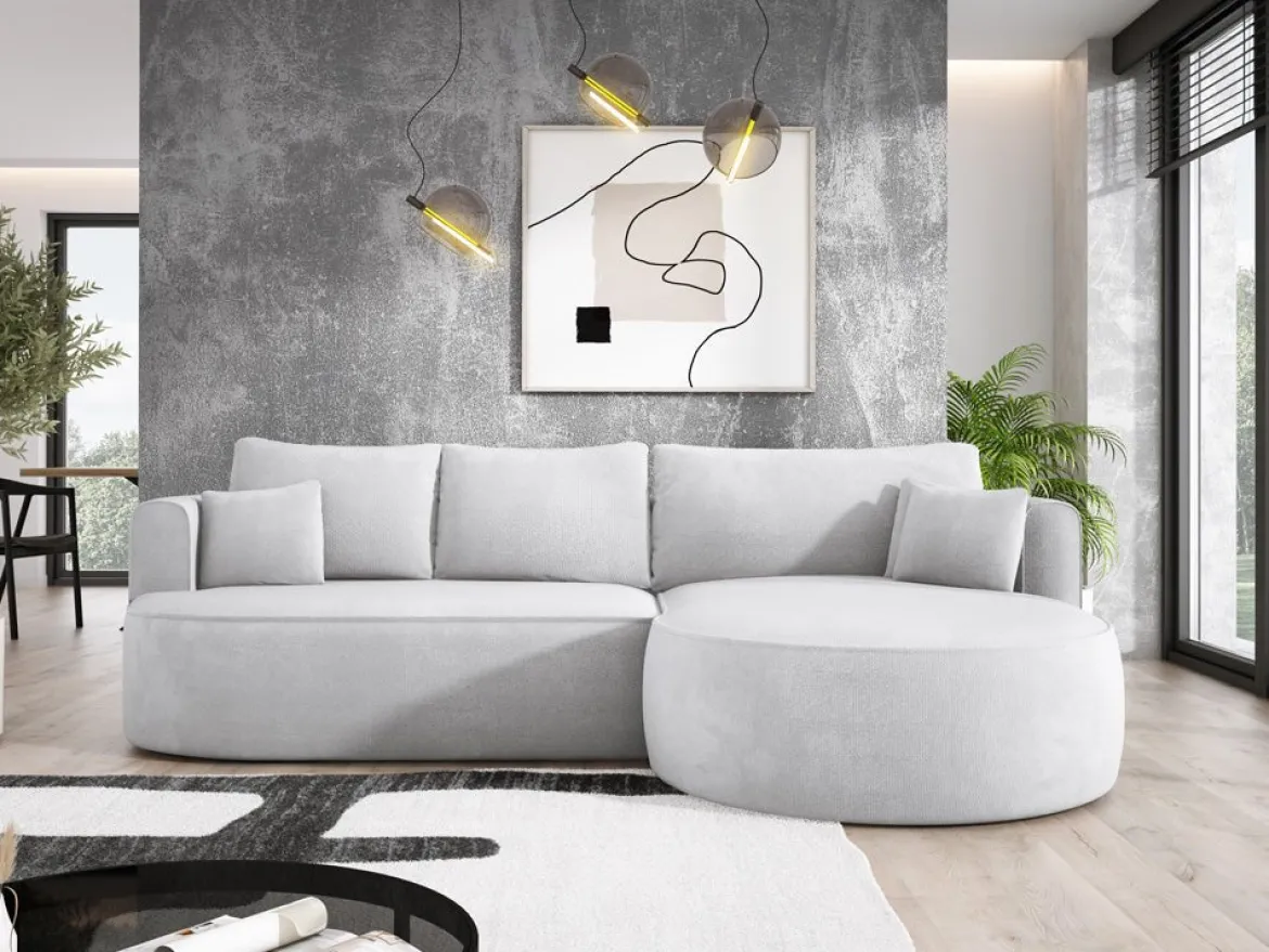 Designer Ecksofa Lucca in Bouclé
