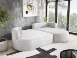 Designer Ecksofa Lucca in Bouclé
