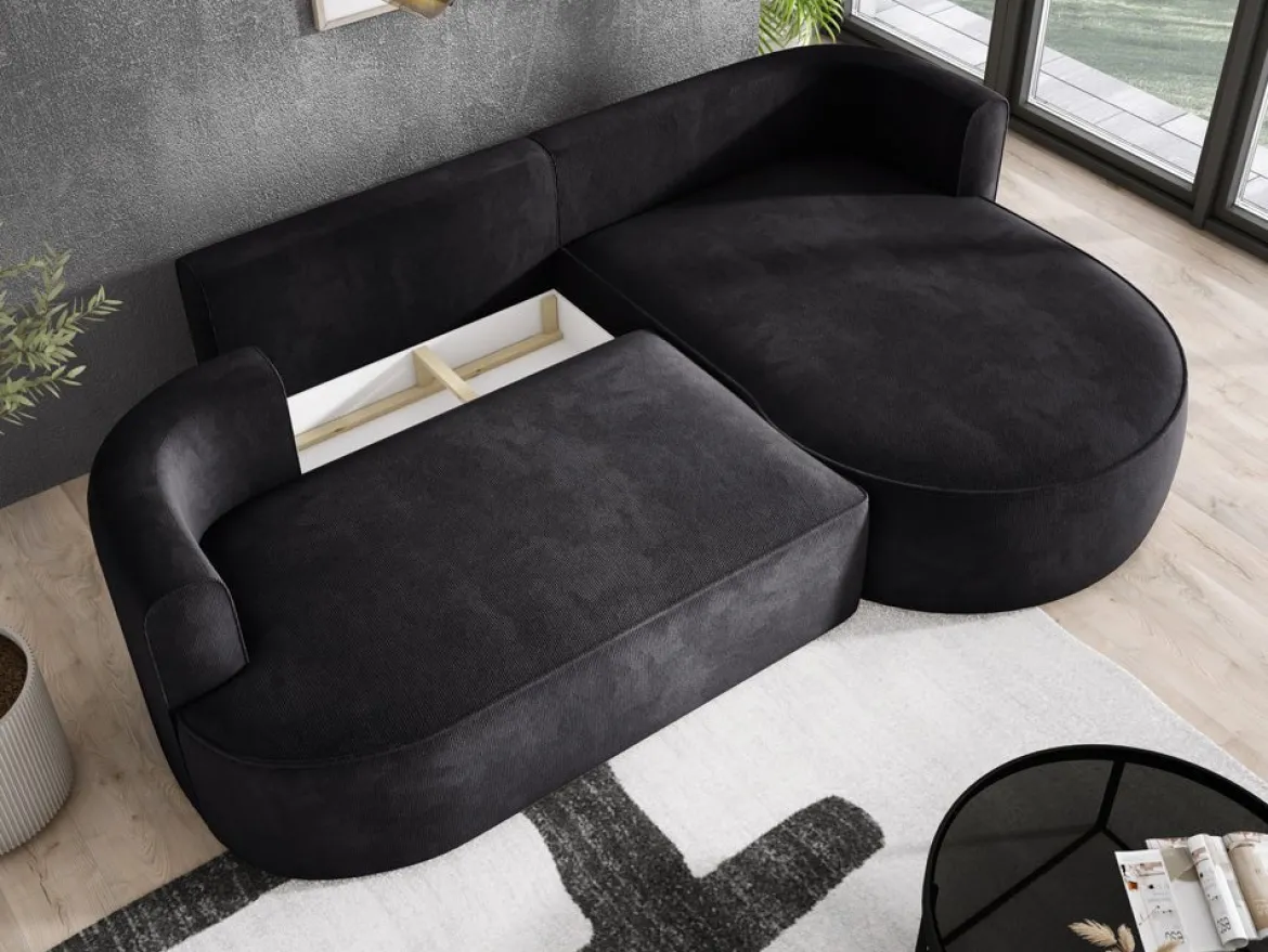 Designer Ecksofa Lucca in Bouclé