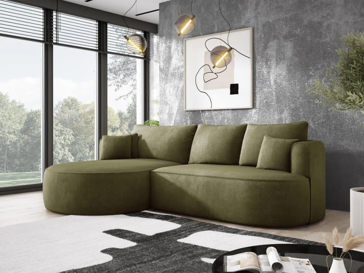 Designer Ecksofa Lucca in Bouclé