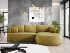 Designer Ecksofa Lucca in Bouclé