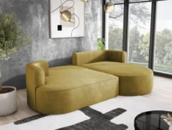 Designer Ecksofa Lucca in Bouclé