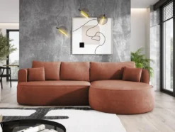 Designer Ecksofa Lucca in Bouclé