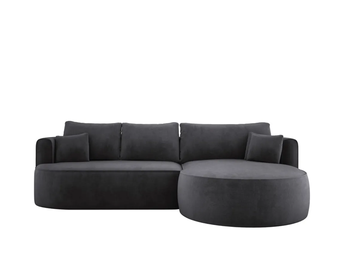 Designer Ecksofa Lucca in Samt
