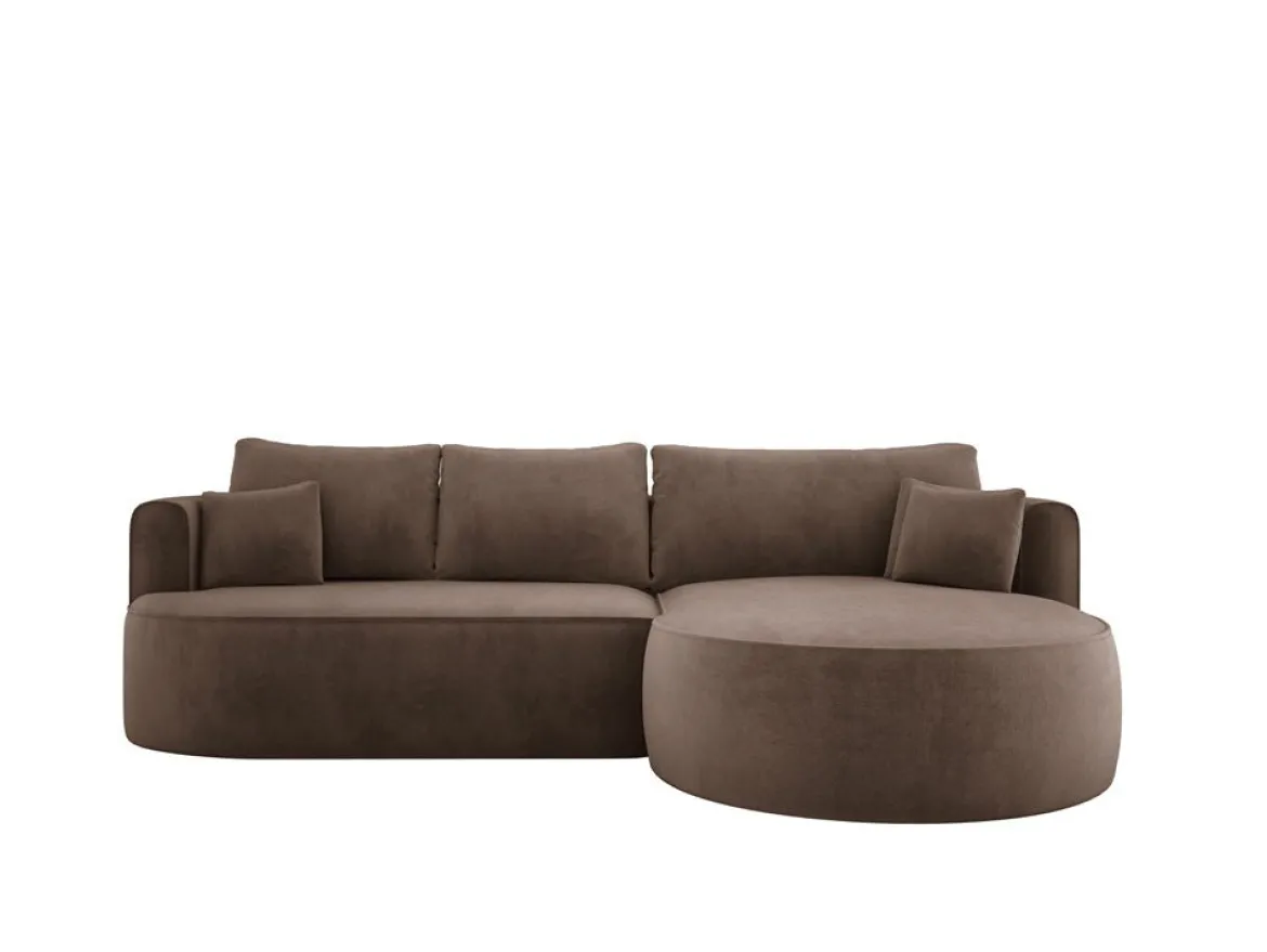 Designer Ecksofa Lucca in Samt