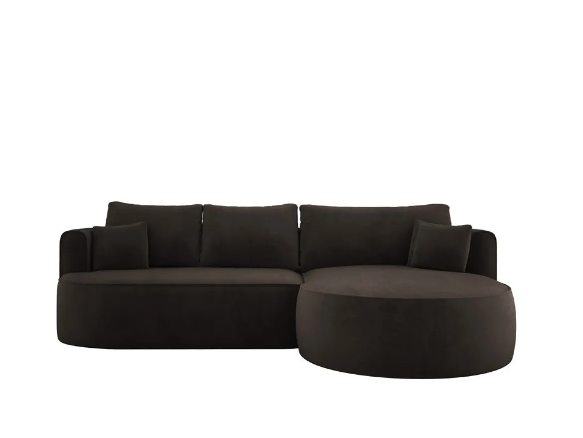 Designer Ecksofa Lucca in Samt