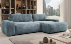 Designer Ecksofa Luma mit Stauraum und Schlaffunktion