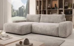 Designer Ecksofa Luma mit Stauraum und Schlaffunktion
