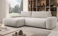 Designer Ecksofa Luma mit Stauraum und Schlaffunktion