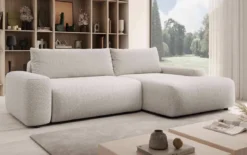 Designer Ecksofa Luma mit Stauraum und Schlaffunktion