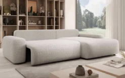Designer Ecksofa Luma mit Stauraum und Schlaffunktion