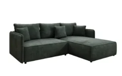 Designer Ecksofa Marlen mit Schlaf- und Klappfunktion in Cord