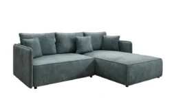 Designer Ecksofa Marlen mit Schlaf- und Klappfunktion in Cord