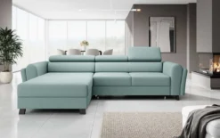 Designer Ecksofa Massimo mit Schlaf- und Klappfunktion