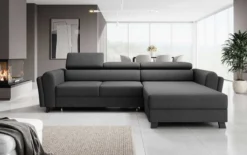 Designer Ecksofa Massimo mit Schlaf- und Klappfunktion