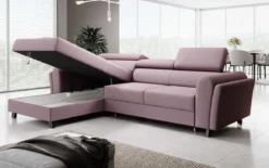 Designer Ecksofa Massimo mit Schlaf- und Klappfunktion