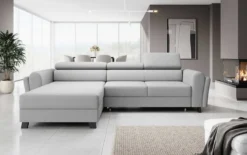 Designer Ecksofa Massimo mit Schlaf- und Klappfunktion