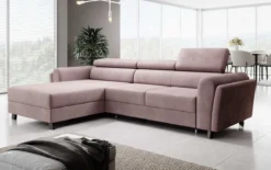 Designer Ecksofa Massimo mit Schlaf- und Klappfunktion