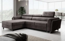 Designer Ecksofa Massimo mit Schlaf- und Klappfunktion