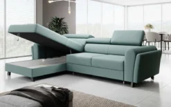 Designer Ecksofa Massimo mit Schlaf- und Klappfunktion